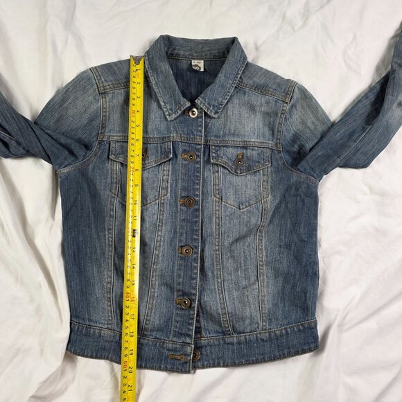 Bp Denim Jacket Womens Size Small Blue Button Down Fitted Casual Coat Outdoors - Picture 6 of 7
